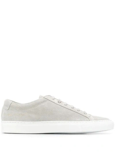 Common Projects Original Achilles Suede Sneakers In Grey