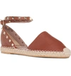 VALENTINO GARAVANI ROCKSTUD ESPADRILLE FLAT,SW2S0530VTO