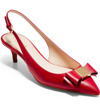 Cole Haan Tali Bow Slingback Pumps In Red