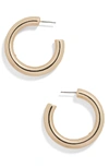 Baublebar Dalilah Medium Tubular Hoop Earrings In Gold