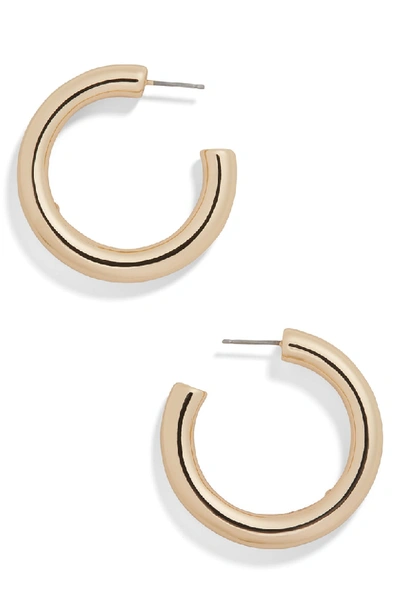 Baublebar Dalilah Medium Tubular Hoop Earrings In Gold