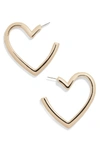 BAUBLEBAR BRIANNA HEART HOOP EARRINGS,73341