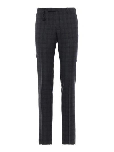 Incotex Mens Grey Wool Pants