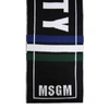 MSGM MSGM MEN'S BLACK WOOL SCARF,2540MK0218476299 UNI