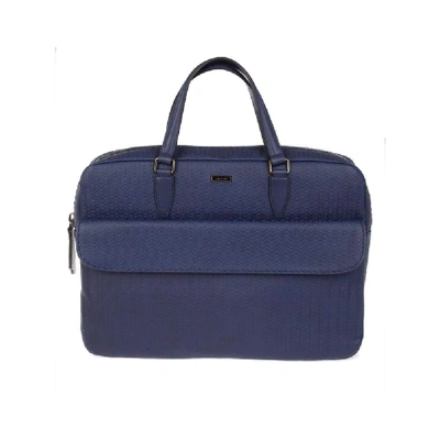 Zanellato Mens Blue Leather Briefcase