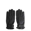 TRUSSARDI TRUSSARDI MEN'S BLACK LEATHER GLOVES,52982519 L