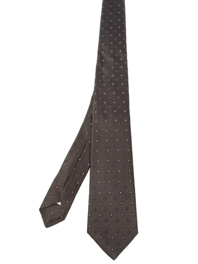 Kiton Men's Brown Silk Tie