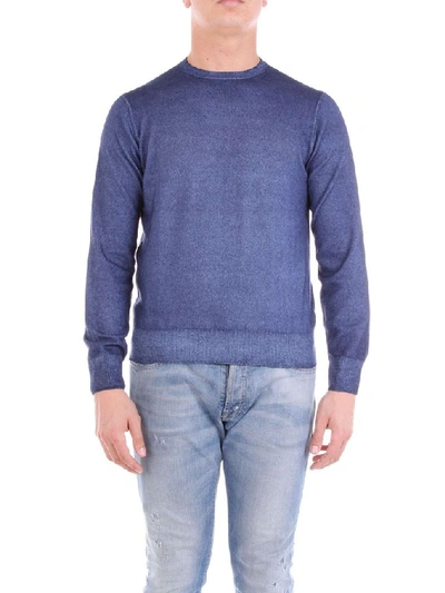 Cruciani Men's Blue Cashmere Sweater