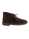 CLARKS CLARKS MEN'S BROWN SUEDE ANKLE BOOTS,DESERTBOOTSUEDEBROWN 42