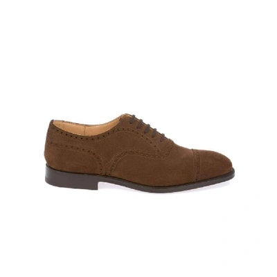 Church's Churchs Mens Brown Suede Lace-up Shoes