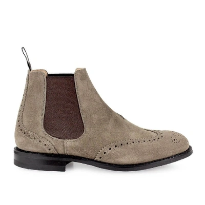 Church's Men's Beige Suede Ankle Boots