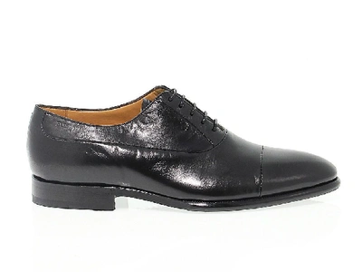 Fabi Men's Black Leather Lace-up Shoes