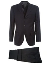 KITON KITON MEN'S BLACK WOOL SUIT,K02N1303 52