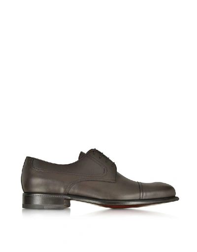 A.testoni Men's Brown Leather Loafers