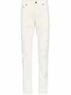 SAINT LAURENT SAINT LAURENT MEN'S WHITE COTTON JEANS,551344YR8889001 32