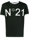 N°21 N°21 MEN'S BLACK COTTON T-SHIRT,N1MF02163339000 S