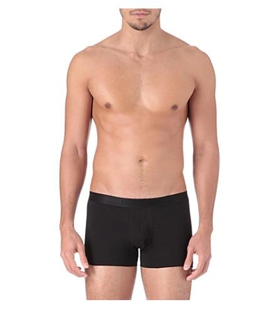 Derek Rose Jack Cotton Hipster Trunks In Black