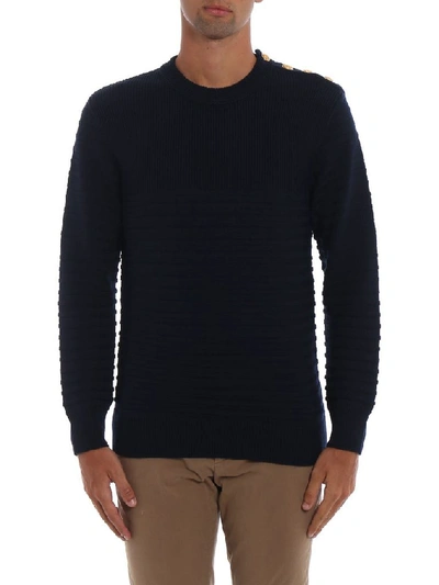 Dondup Men's Blue Wool Sweater