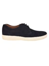 TOD'S TOD'S MEN'S BLUE SUEDE LACE-UP SHOES,XXM22A00C20RE0U820 5.5