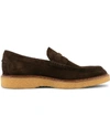 TOD'S TOD'S MEN'S BROWN SUEDE LOAFERS,XXM16B0AI40RE0S800 9