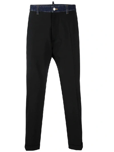 Dsquared2 Men's Black Wool Pants