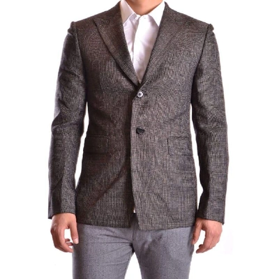 Bikkembergs Men's Grey Wool Blazer
