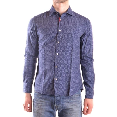 Altea Men's Blue Cotton Shirt