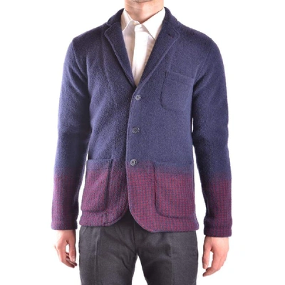Altea Men's Blue Wool Blazer