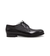 LIDFORT LIDFORT MEN'S BLACK LEATHER LACE-UP SHOES,411ANTIKNERO 40