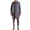 ALLEGRI ALLEGRI MEN'S GREY POLYESTER COAT,MCBI31433 50