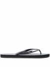Dsquared2 Black Icon Splash Flip Flops In Black