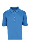 LANEUS LANEUS MEN'S LIGHT BLUE COTTON POLO SHIRT,LANUMGU1246LIGHTBLUE 48