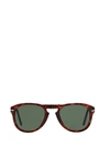 Persol Men's Po31525 Round Acetate Sunglasses In Brown