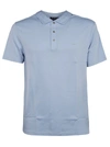 MICHAEL MICHAEL KORS MICHAEL KORS MEN'S LIGHT BLUE COTTON POLO SHIRT,CS95FGV20B404 S