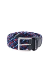 ANDERSON'S ANDERSON'S MEN'S MULTICOLOR POLYESTER BELT,0667NE41057 115