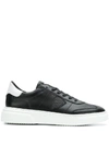 Philippe Model Temple Veau Low-top Sneakers In Black