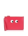 ANYA HINDMARCH ANYA HINDMARCH WOMEN'S RED LEATHER POUCH,106948 UNI