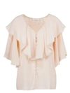 CHLOÉ CHLOÉ WOMEN'S PINK SILK BLOUSE,18SHT3818S004NR6C5 42