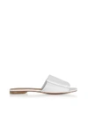 dressing gownRT CLERGERIE ROBERT CLERGERIE WOMEN'S WHITE LEATHER SANDALS,30552535 35