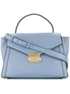 MICHAEL KORS MICHAEL KORS WOMEN'S LIGHT BLUE LEATHER HANDBAG,30T8GXIS2L487 UNI