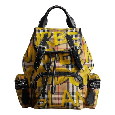 Burberry Women's 4075833 Yellow Cotton Backpack