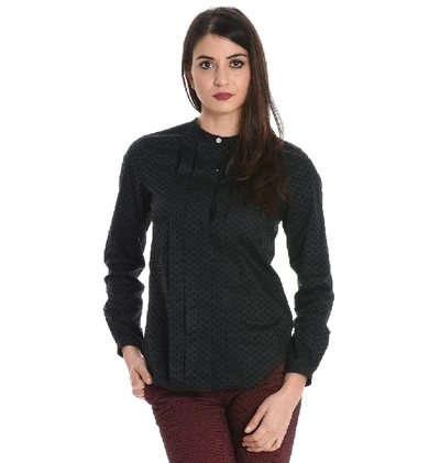 Xacus Women's Black Cotton Shirt