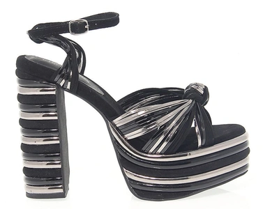 Jeffrey Campbell Women's Black Leather Sandals