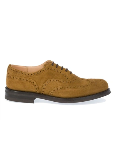 Church's Mens Beige Leather Lace-up Shoes In Brown