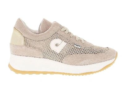 Ruco Line Women's Beige Leather Sneakers