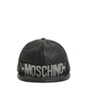 MOSCHINO MOSCHINO WOMEN'S BLACK LEATHER HAT,A920180711555 M