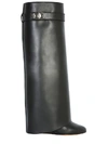 Givenchy Shark Lock Knee-high Boots In Black