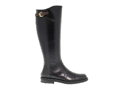 Fabi Womens Black Leather Boots