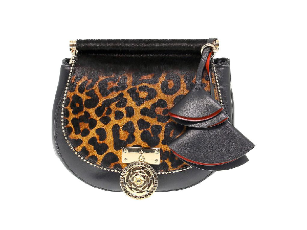 guess black leather shoulder bag