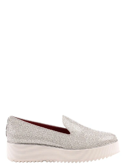 Alberto Gozzi Women's White Leather Loafers